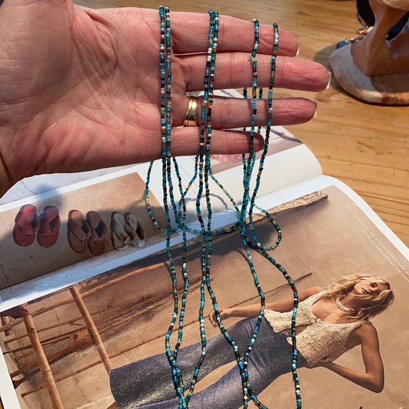 🌼✌️🌼 ‼️ BLUE SKY SEED BEED NECKLACES ‼️ - Picture 6 of 11